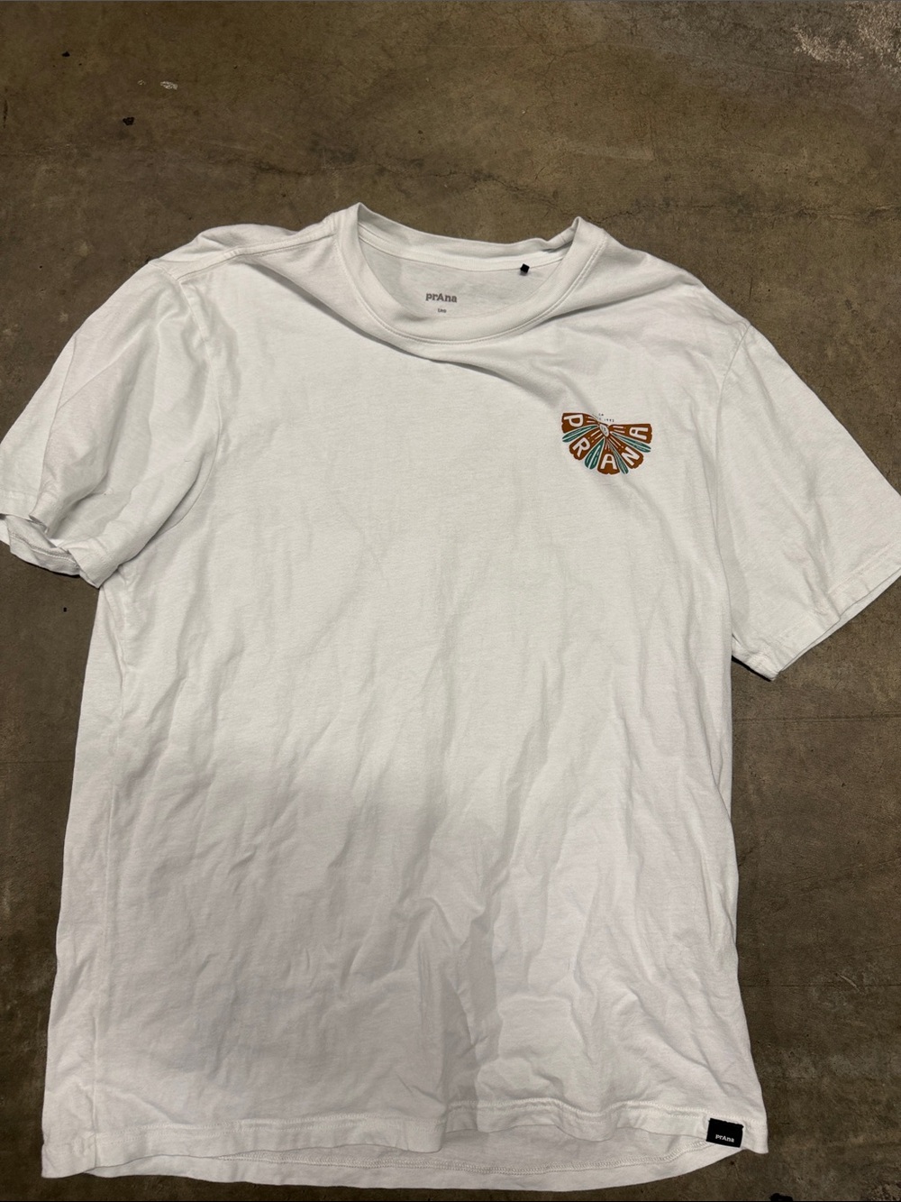 prAna Men’s White Graphic Tee